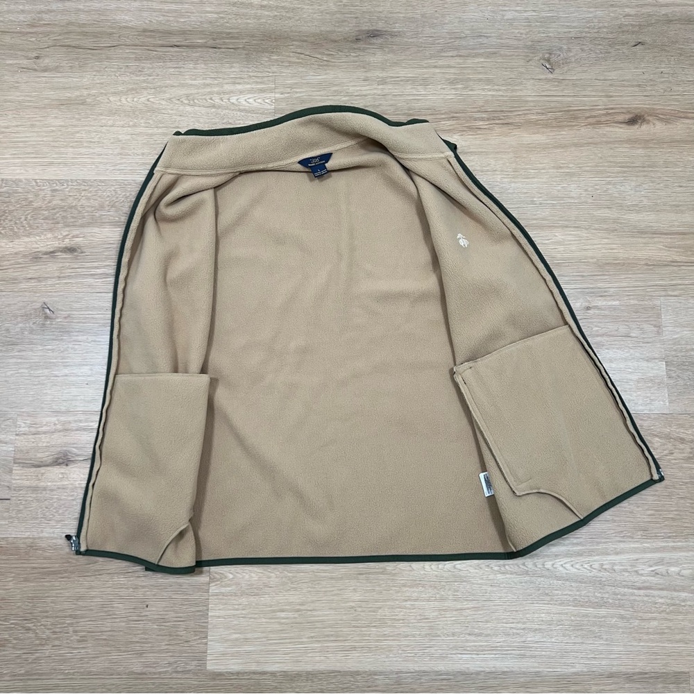 Green Brooks Brothers “346” Full Zip Fleece Vest Mens Size Large Pockets Preppy - Picture 6 of 9